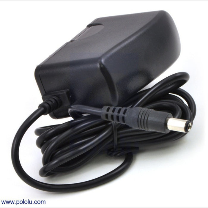 Wall Power Adapter: 5VDC, 1A, 5.5x2.1mm Barrel Jack, Center-Positive