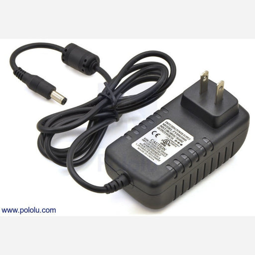 Wall Power Adapter: 9VDC, 3A, 5.5x2.1mm Barrel Jack, Center-Positive