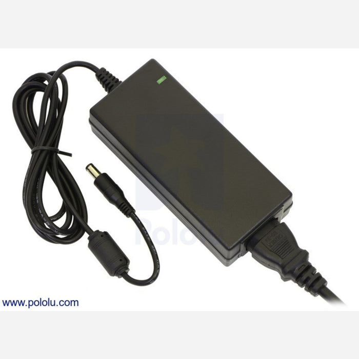 Wall Power Adapter: 12VDC, 5A, 5.5x2.1mm Barrel Jack, Center-Positive