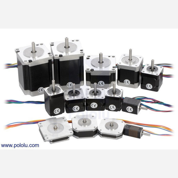 Stepper Motor: Bipolar, 200 Steps/Rev, 57x76mm, 3.2V, 2.8 A/Phase