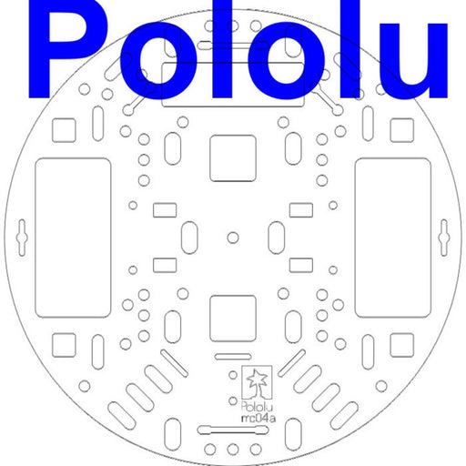 Pololu 5" Robot Chassis RRC04A Transparent Clear