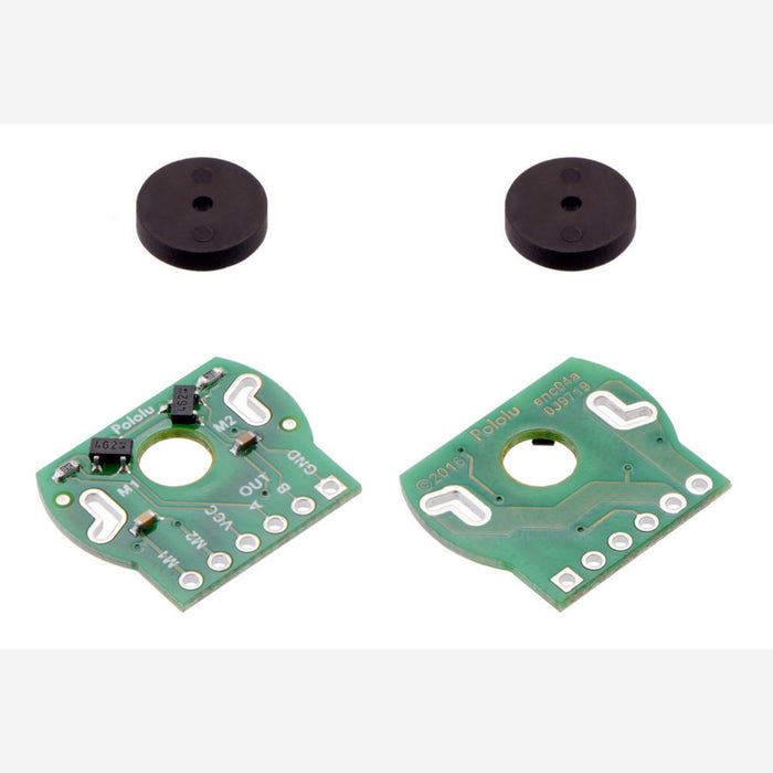 Magnetic Encoder Pair Kit for Mini Plastic Gearmotors, 12 CPR, 2.7-18V