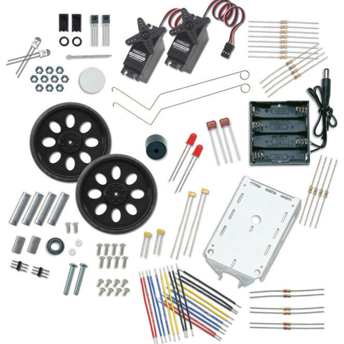 Parallax Boe-Bot Robot Kit - Serial (with USB adapter and cable) #28132