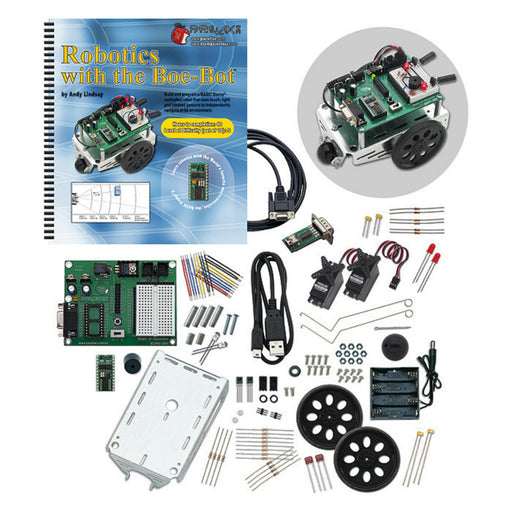 Parallax Boe-Bot Robot Kit - Serial (with USB adapter and cable) #28132