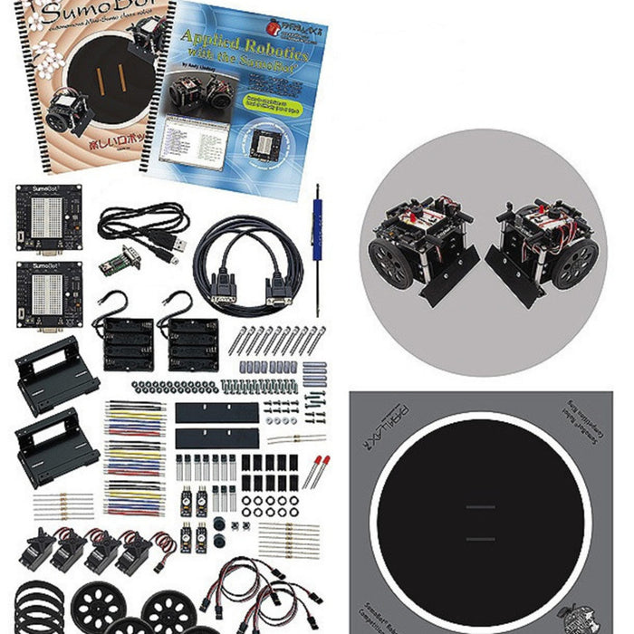 Parallax SumoBot Robot Competition Kit - Serial (with USB Adapter and Cable) #27402