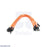 Premium Jumper Wire 10-Pack F-F 6" Orange