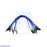 Premium Jumper Wire 10-Pack F-F 6" Blue