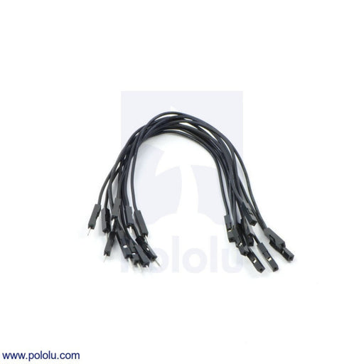 Premium Jumper Wire 10-Pack M-F 6" Black