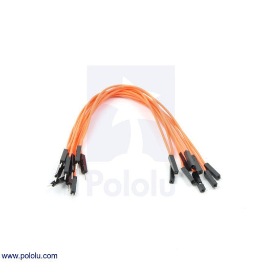 Premium Jumper Wire 10-Pack M-F 6" Orange