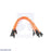 Premium Jumper Wire 10-Pack M-F 6" Orange