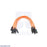 Premium Jumper Wire 10-Pack M-M 6" Orange