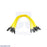 Premium Jumper Wire 10-Pack M-M 6" Yellow