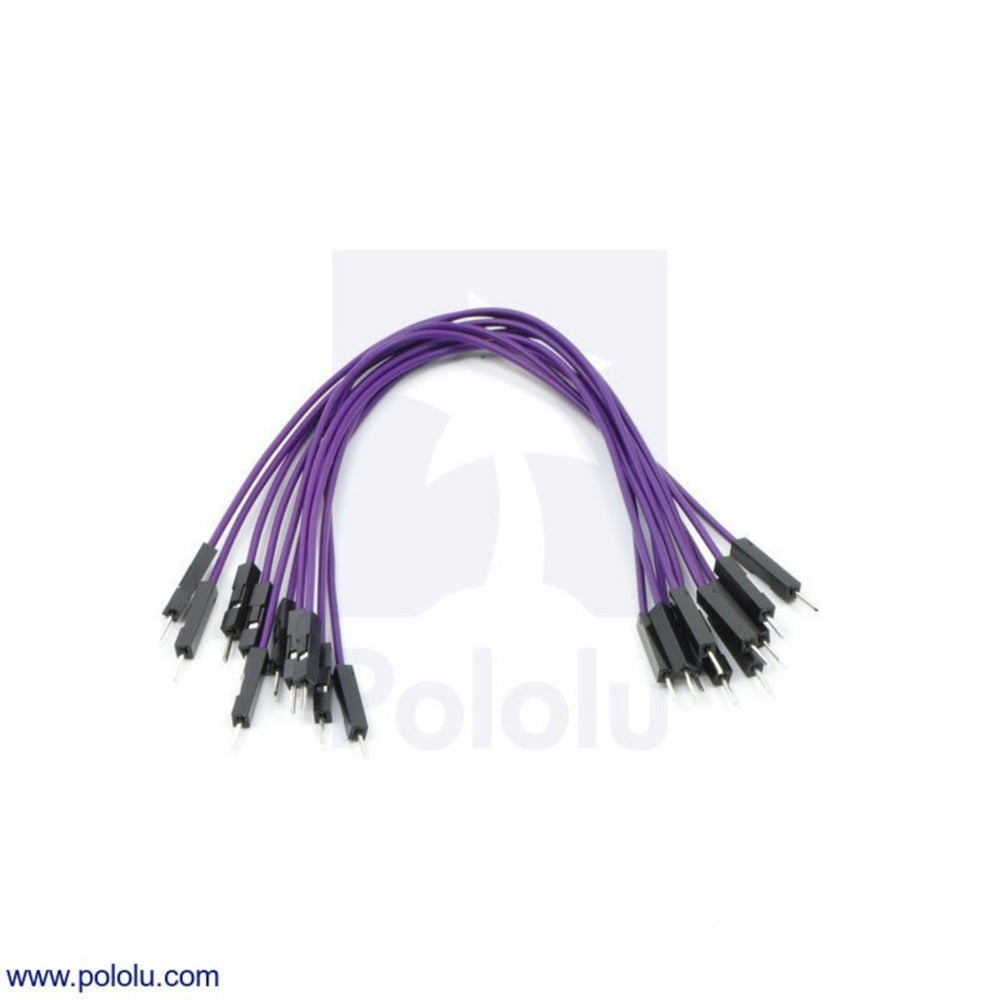 Premium Jumper Wire 10-Pack M-M 6" Purple