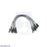 Premium Jumper Wire 10-Pack M-M 6" Gray