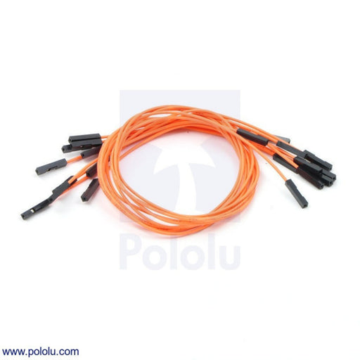 Premium Jumper Wire 10-Pack F-F 12" Orange