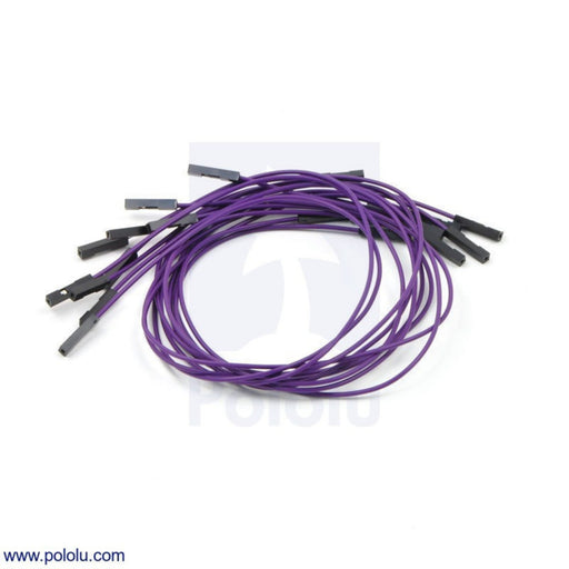 Premium Jumper Wire 10-Pack F-F 12" Purple