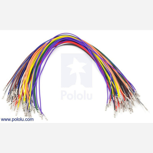 Wires with Pre-crimped Terminals 50-Piece Rainbow Assortment F-F 12"