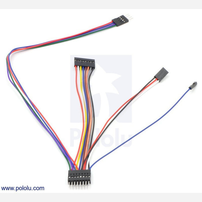 Wires with Pre-crimped Terminals 10-Pack F-F 6" Black