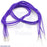 Wires with Pre-crimped Terminals 5-Pack M-F 24" Purple