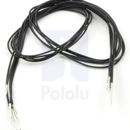 Wires with Pre-crimped Terminals 5-Pack M-M 24" Black