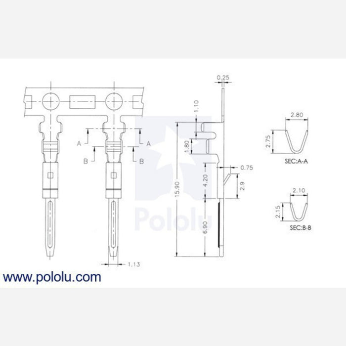 JST RCY Connector Pack, Male