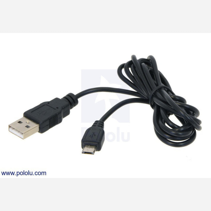 USB Cable A to Micro-B, 5 ft