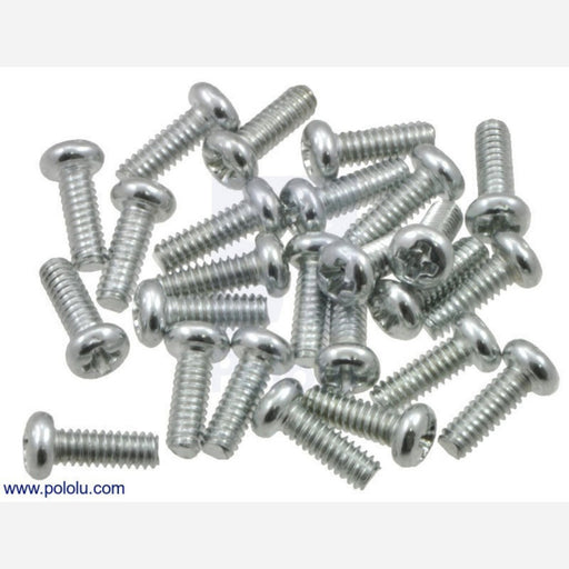 Machine Screw: #2-56, 1/4" Length, Phillips (25-pack)