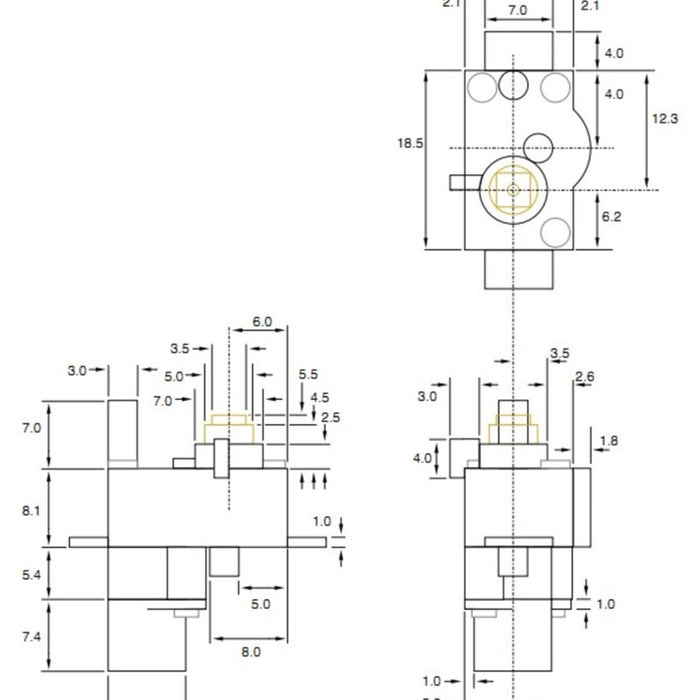 Solarbotics GM10 81:1 Geared Pager Motor