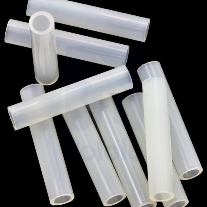 Nylon Spacer: 25mm Length, 5mm OD, 3.3mm ID (10-Pack)