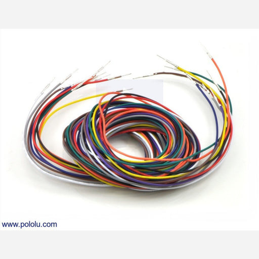 Wires with Pre-crimped Terminals 10-Piece Rainbow Assortment M-M 60"