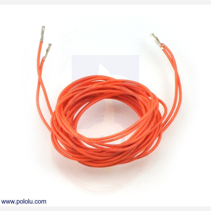 Wires with Pre-crimped Terminals 2-Pack F-F 60" Orange