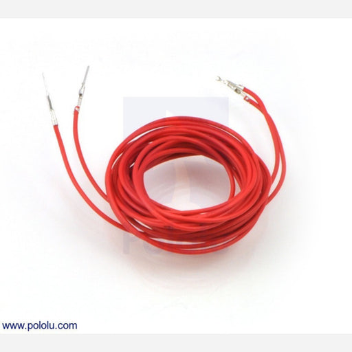 Wires with Pre-crimped Terminals 2-Pack M-F 60" Red