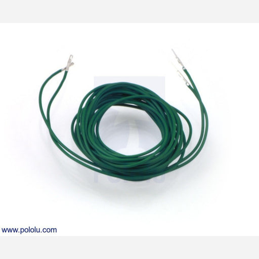 Wires with Pre-crimped Terminals 2-Pack M-F 60" Green