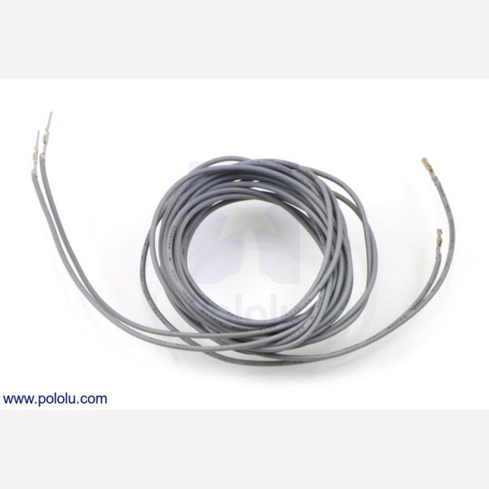 Wires with Pre-crimped Terminals 2-Pack M-F 60" Gray