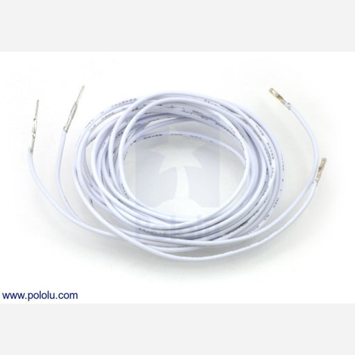 Wires with Pre-crimped Terminals 2-Pack M-F 60" White