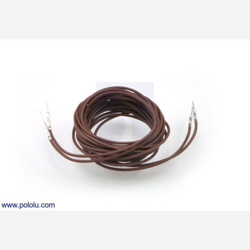 Wires with Pre-crimped Terminals 2-Pack M-M 60" Brown