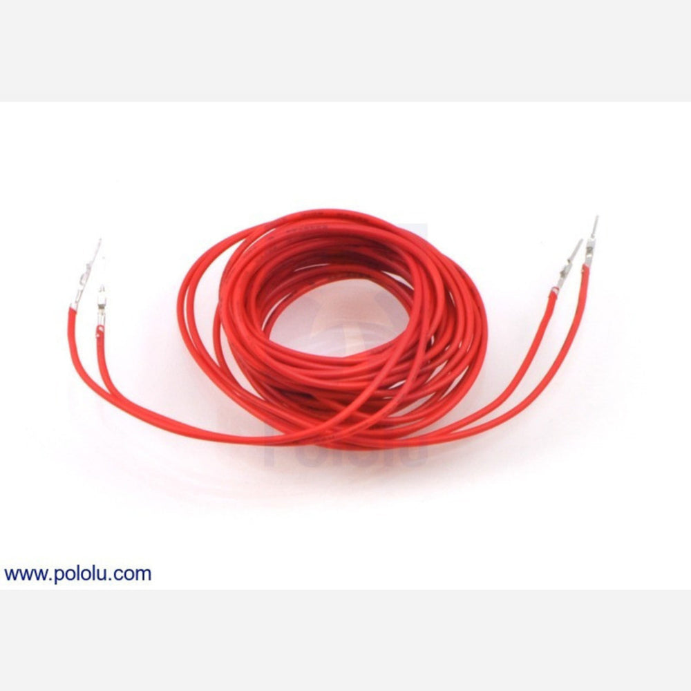 Wires with Pre-crimped Terminals 2-Pack M-M 60" Red