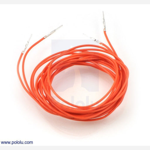 Wires with Pre-crimped Terminals 2-Pack M-M 60" Orange