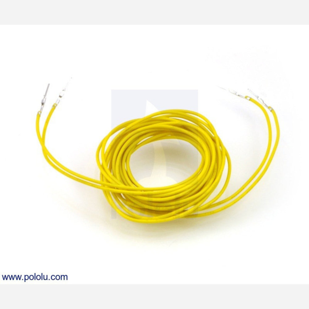 Wires with Pre-crimped Terminals 2-Pack M-M 60" Yellow