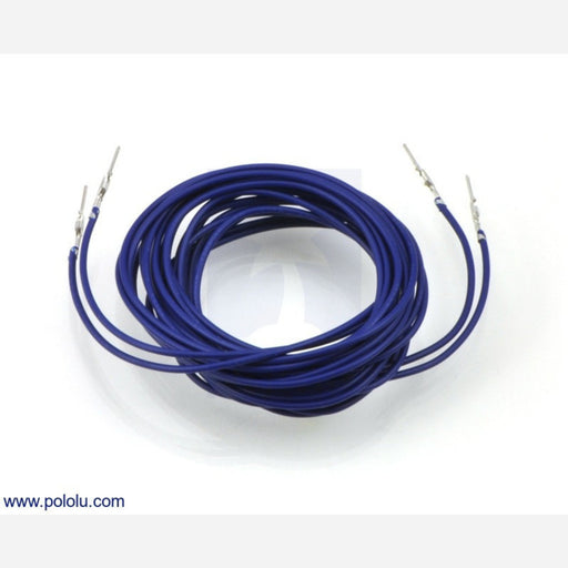 Wires with Pre-crimped Terminals 2-Pack M-M 60" Blue