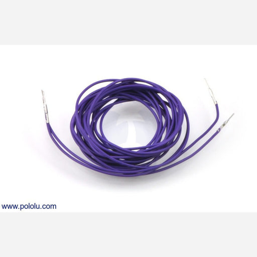 Wires with Pre-crimped Terminals 2-Pack M-M 60" Purple