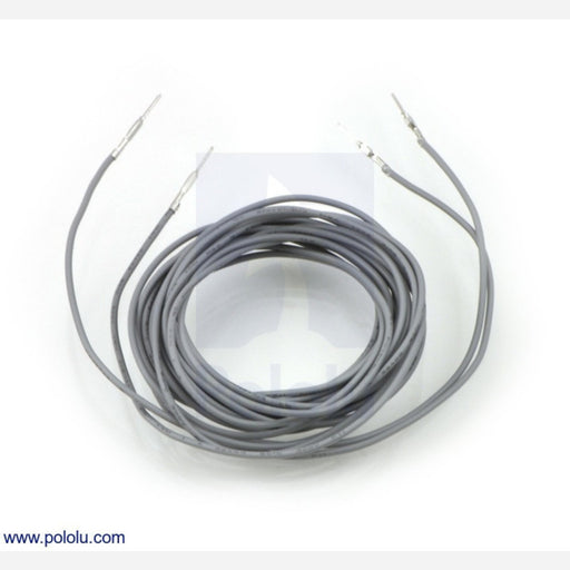 Wires with Pre-crimped Terminals 2-Pack M-M 60" Gray