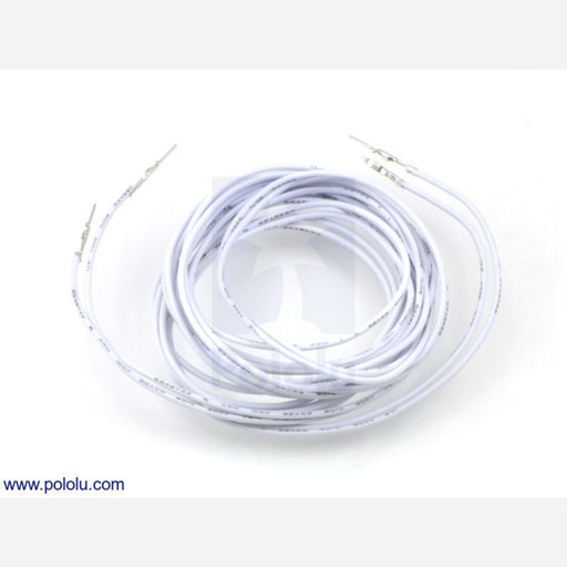 Wires with Pre-crimped Terminals 2-Pack M-M 60" White