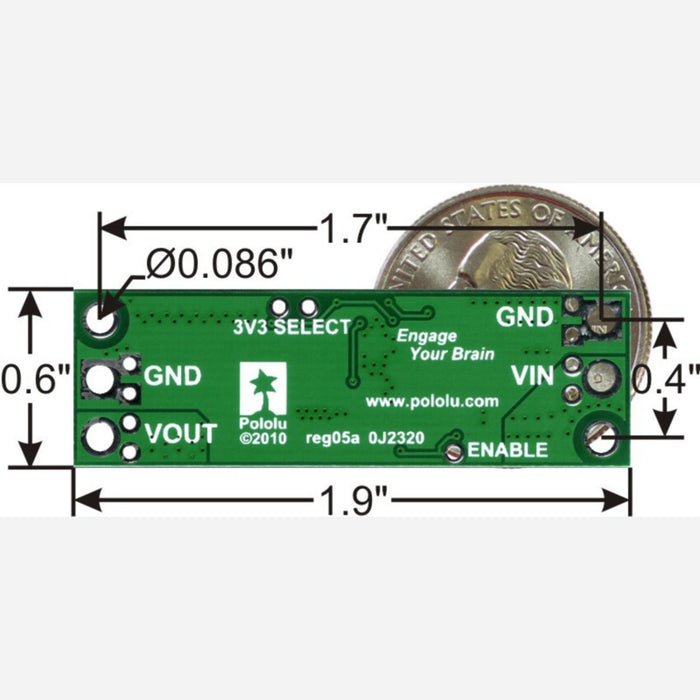 Pololu Step-Down Voltage Regulator D15V70F5S3