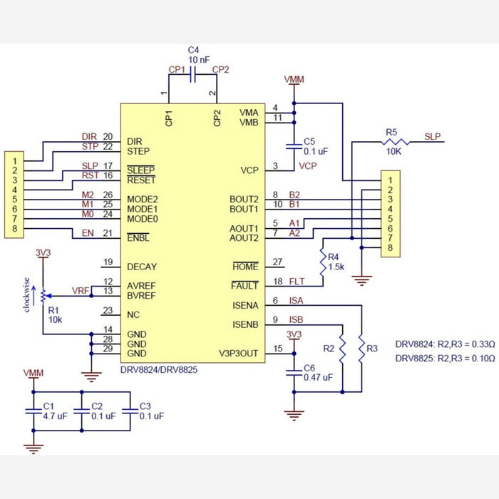 DRV8825 Stepper Motor Driver Carrier, High Current