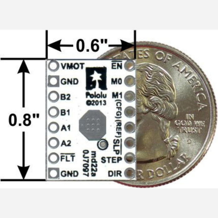 DRV8834 Low-Voltage Stepper Motor Driver Carrier