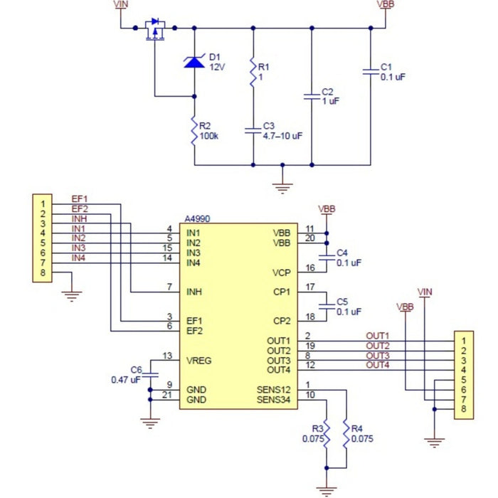 A4990 Dual Motor Driver Carrier