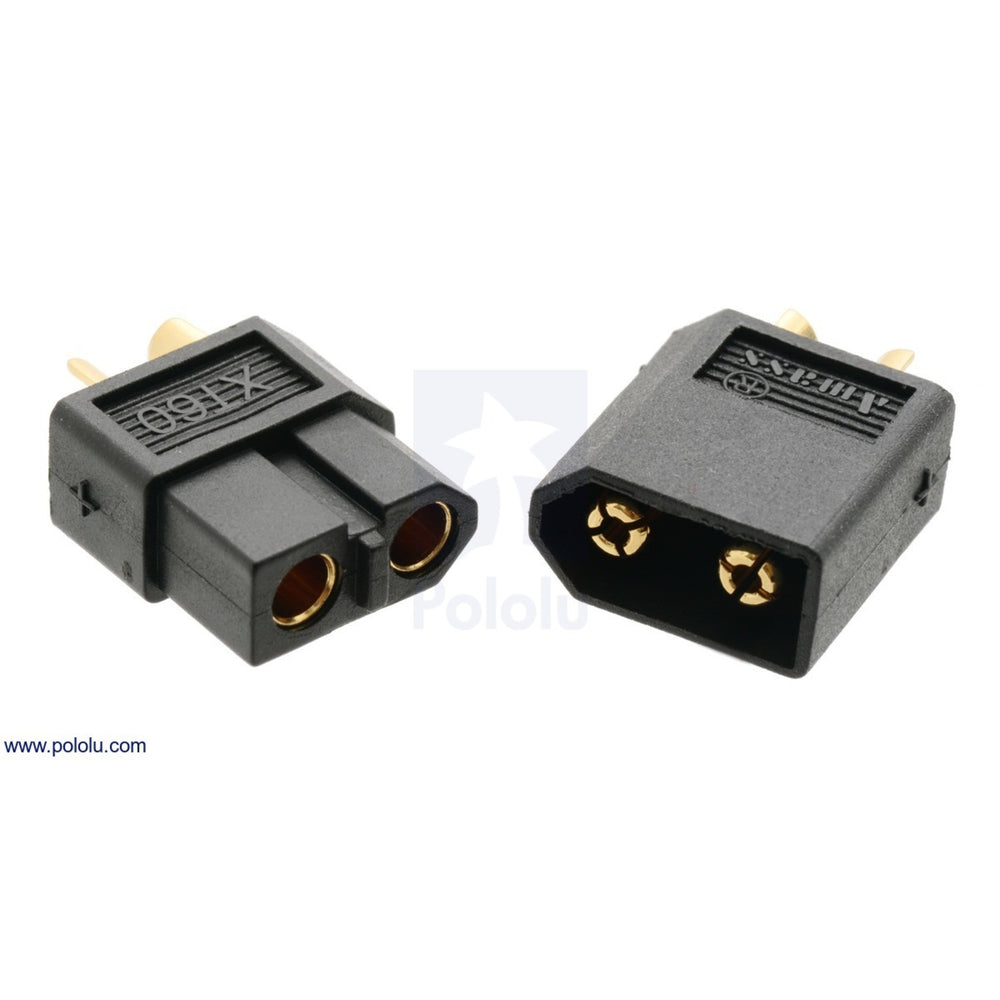 XT60 Connector Male-Female Pair, Black