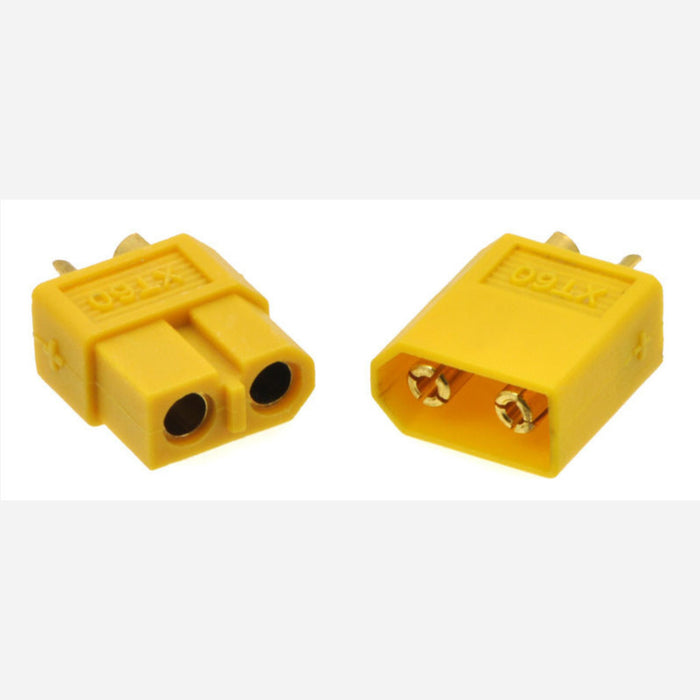 XT60 Connector Male-Female Pair, Yellow