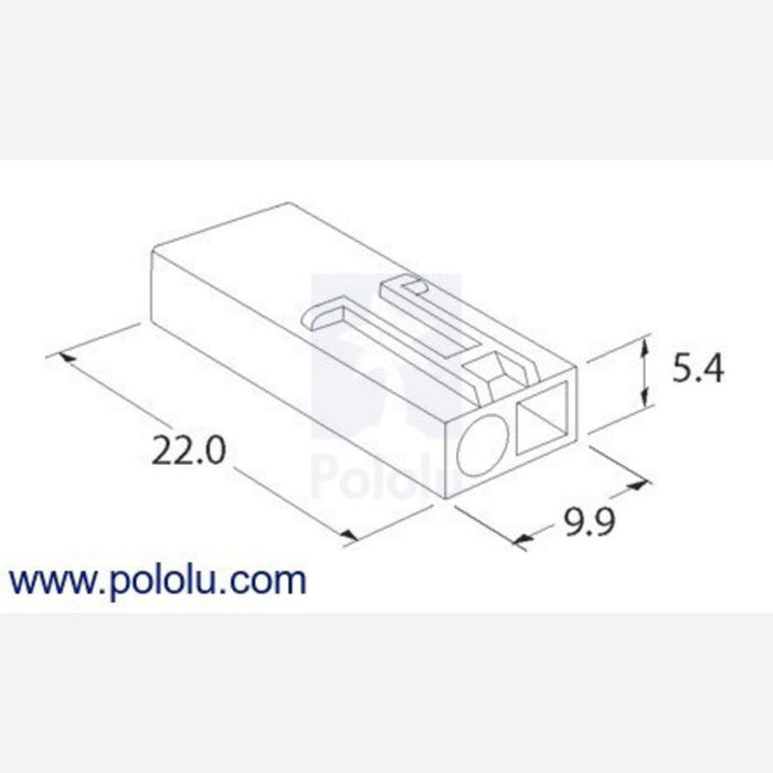 Mini Tamiya Plug with 10cm Leads, Male